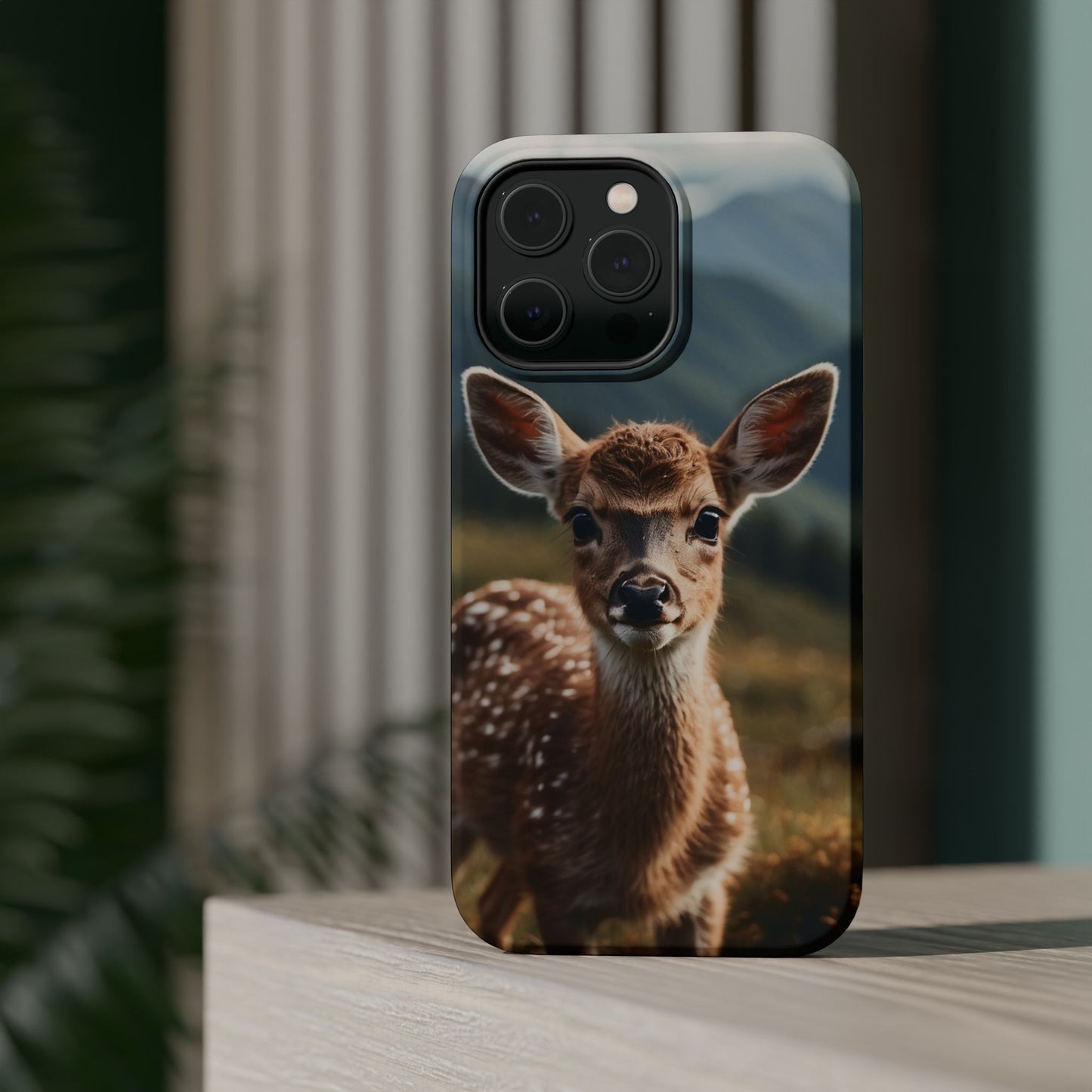 Gentle Fawn in Mountain Meadows MagSafe iPhone Case