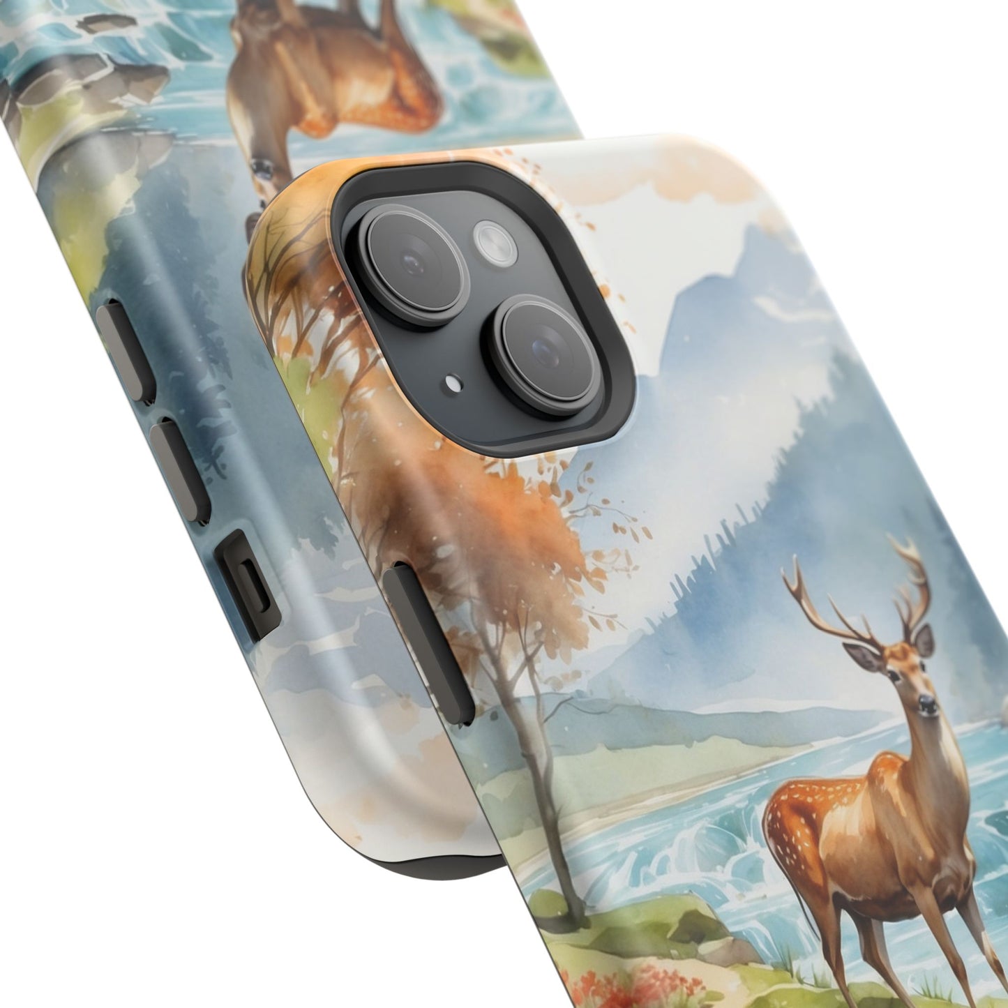 MagSafe-Compatible iPhone Case – Serene Valley Stag