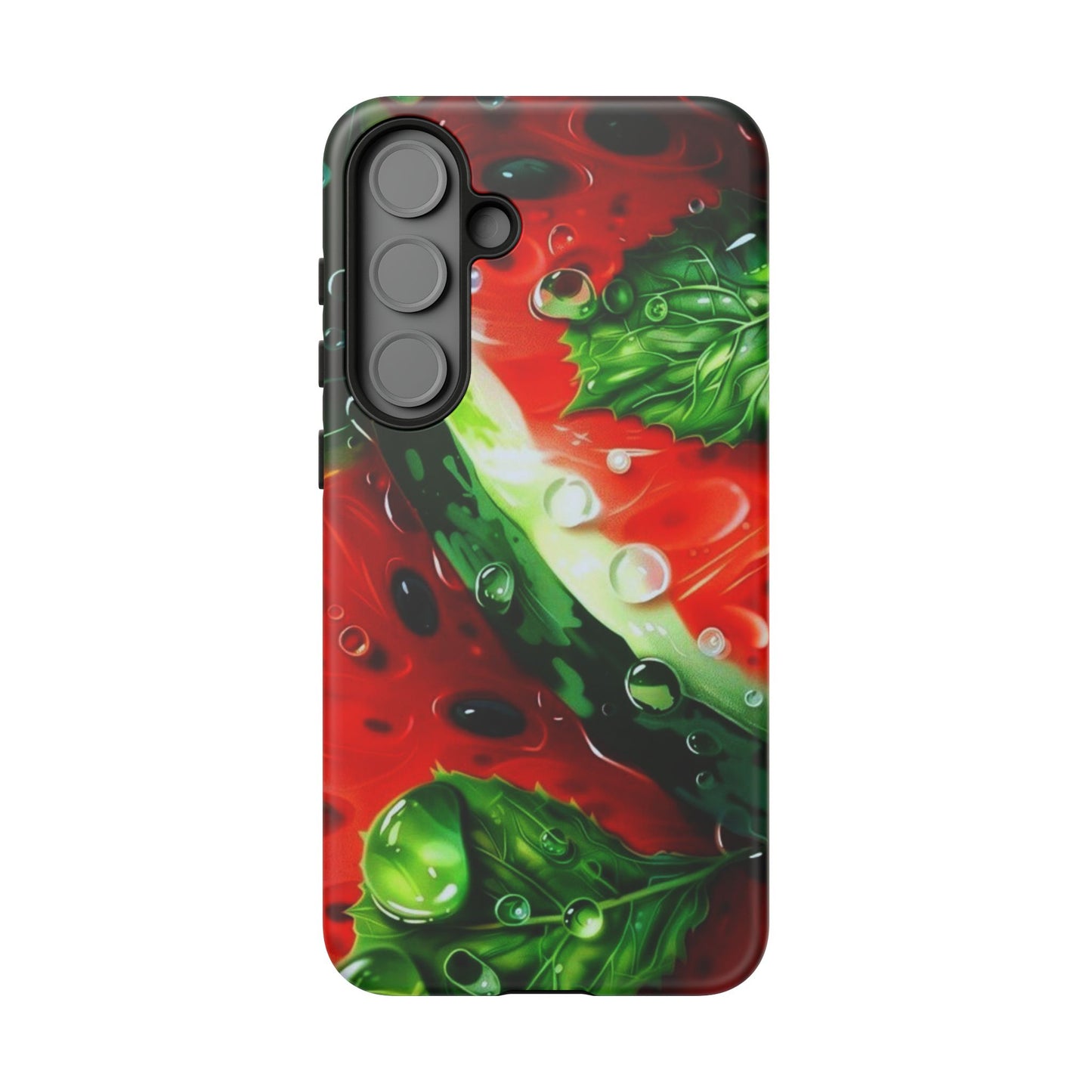 Juicy Watermelon & Mint Samsung Galaxy Case – Tough Dual-Layer, Vibrant Summer Design