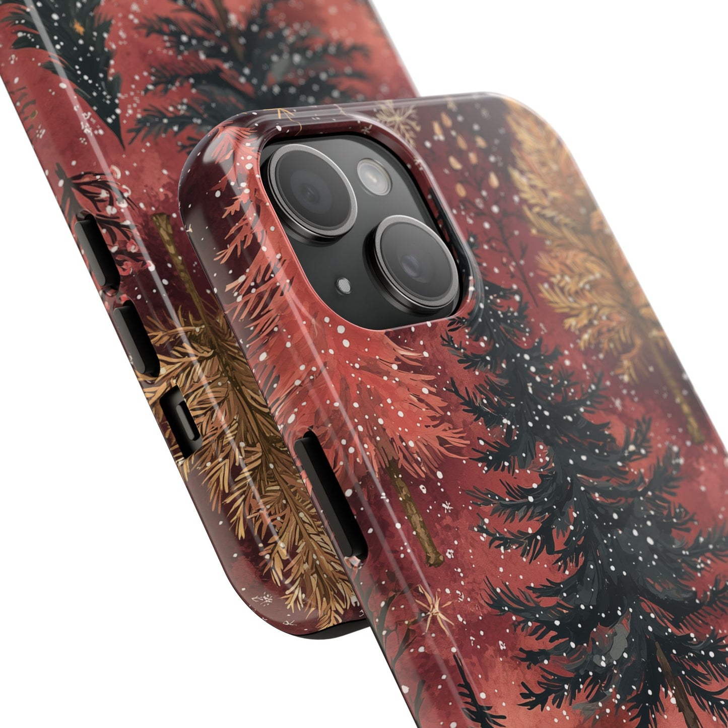 Rustic Red Winter Forest - iPhone Series Case