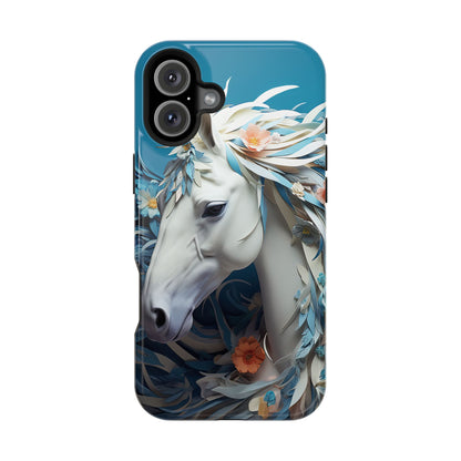 Floral Horse MagSafe iPhone Case