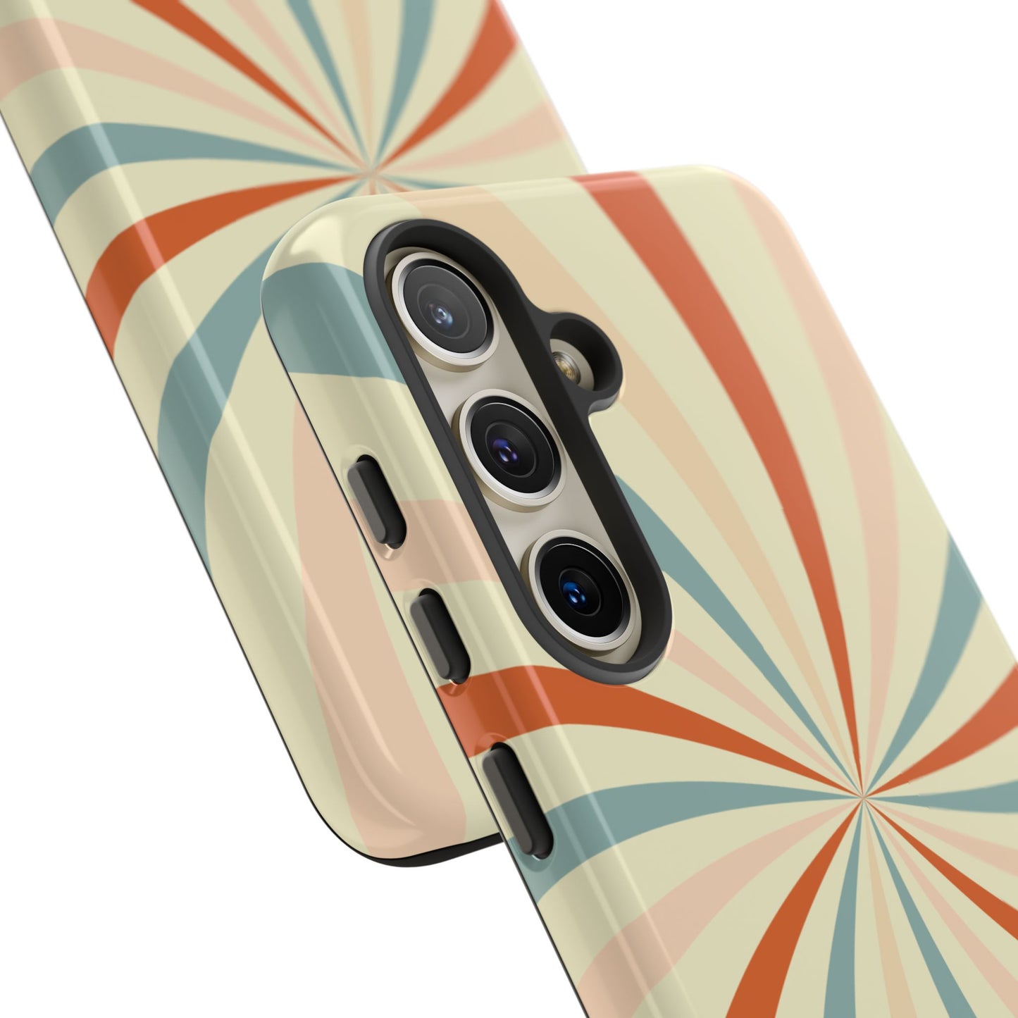 Retro Swirl Samsung Galaxy Case – Durable, Vintage-Inspired Design with Dual-Layer Protection