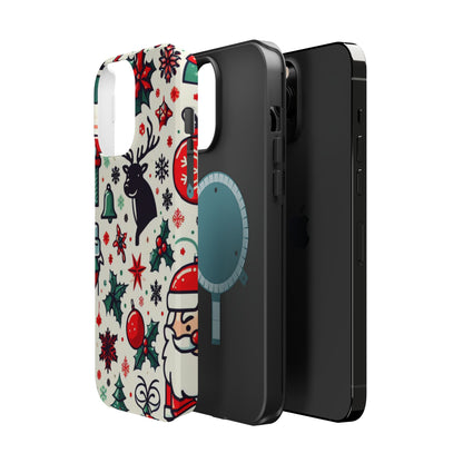 Cartoon Christmas Cheer – MagSafe iPhone Case