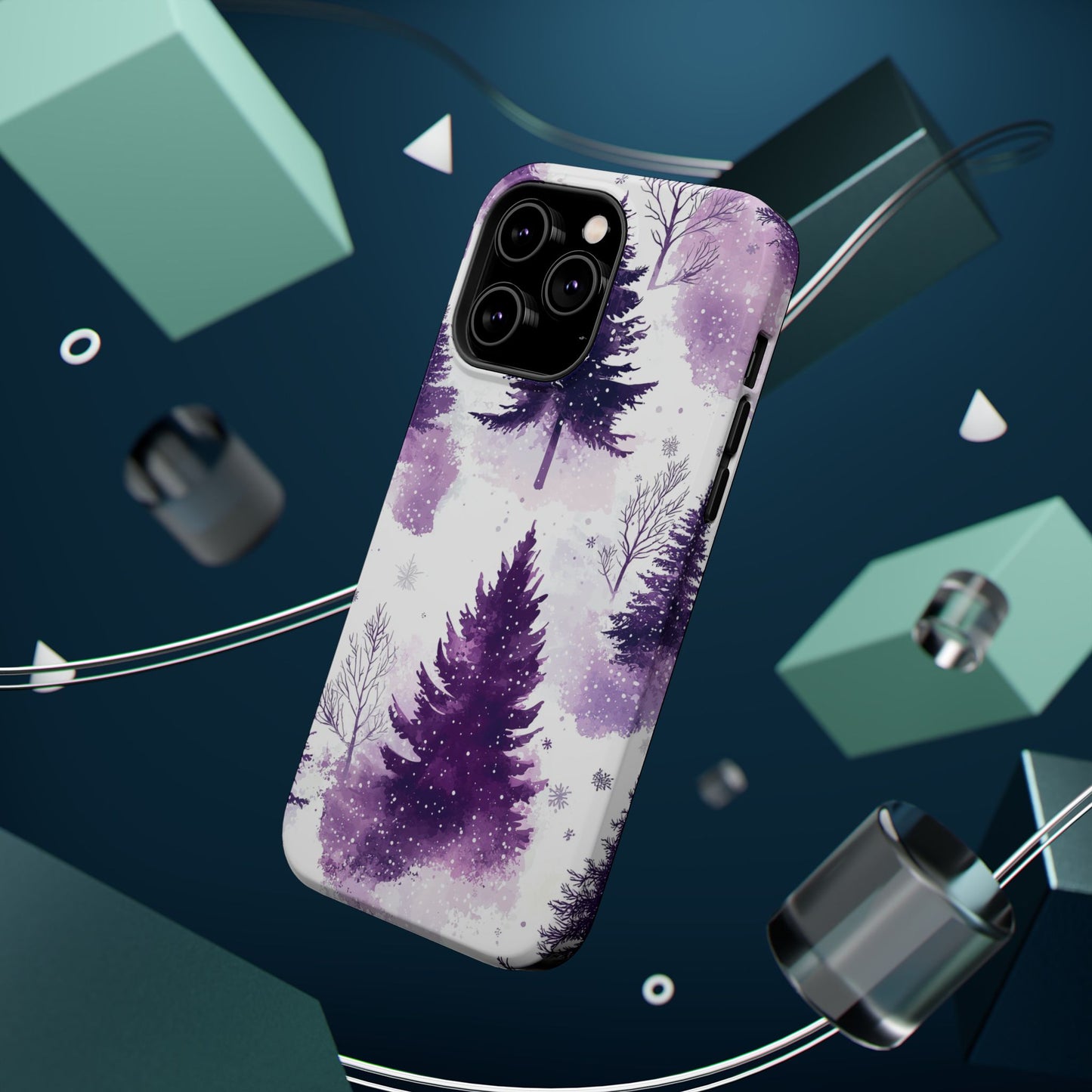 Purple Snowy Forest - MagSafe iPhone Series Case