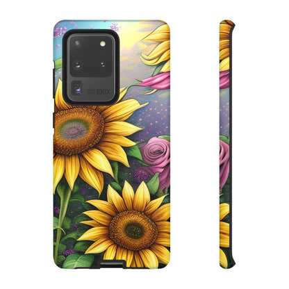 Whimsical Sunflower & Rose Garden - Samsung Galaxy Series Case