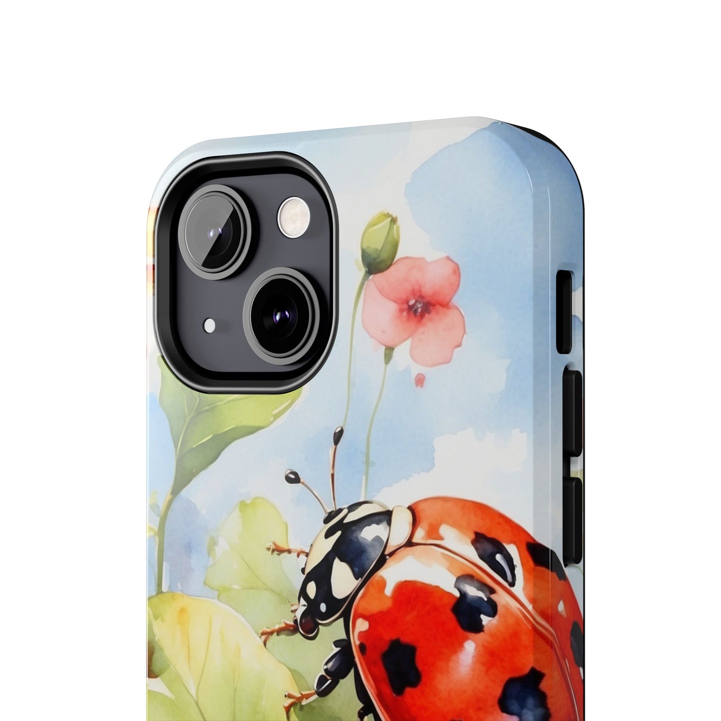 Watercolor Ladybug & Poppy Fields - iPhone Series Case