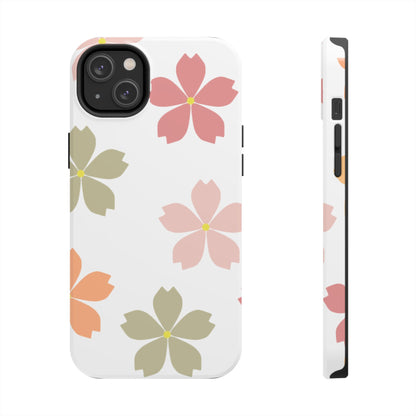 Pastel Sakura Blossom Tough iPhone Case – Durable Design with Soft Matte Finish