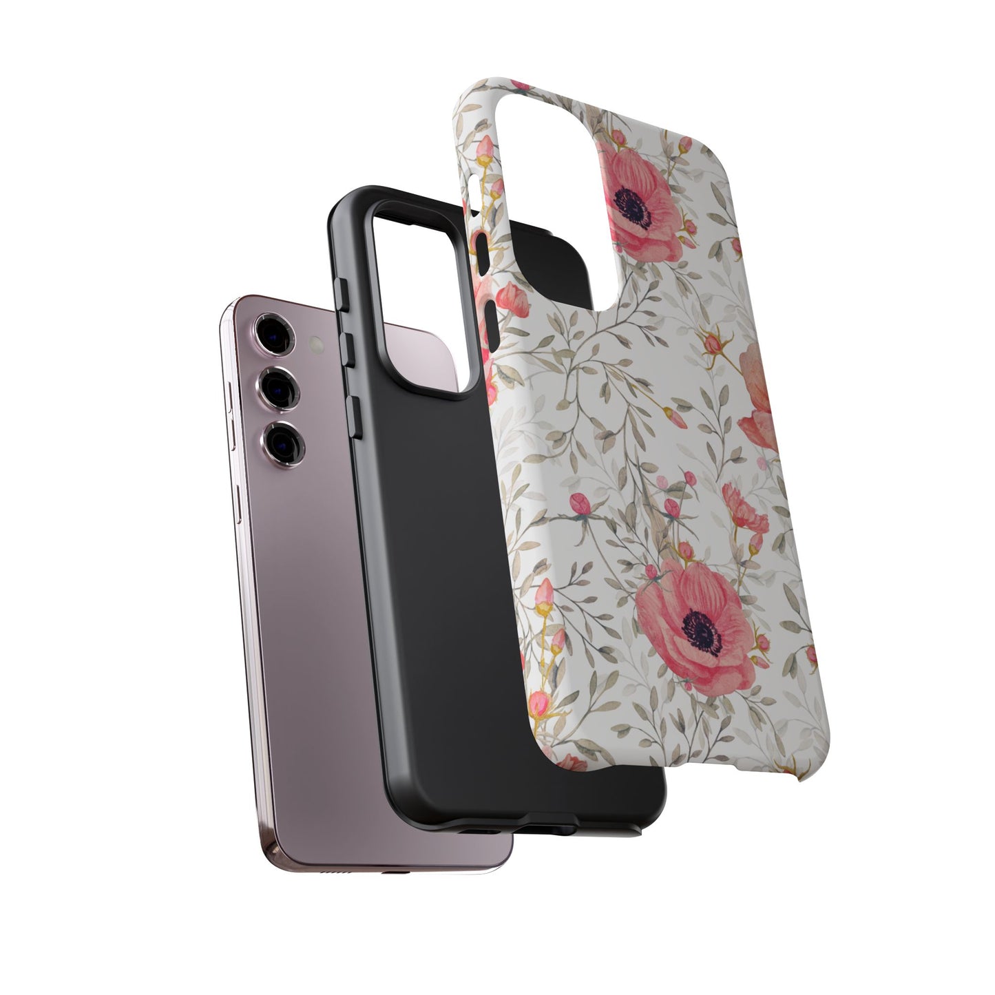 Pink Floral Watercolor Samsung Galaxy Case – Elegant Blossom Design