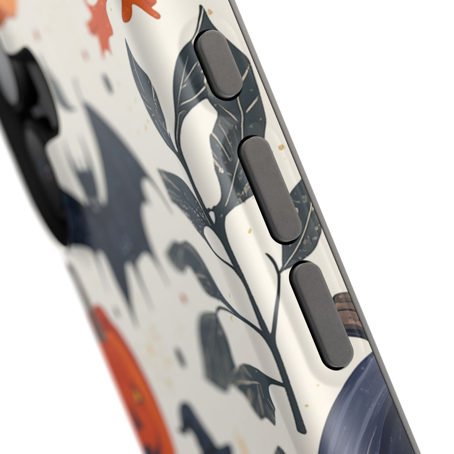 Spooky Halloween MagSafe iPhone Case – Pumpkins, Bats, and Spider Design