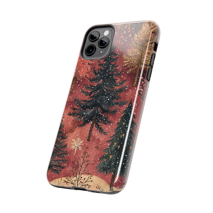 Rustic Red Winter Forest - iPhone Series Case