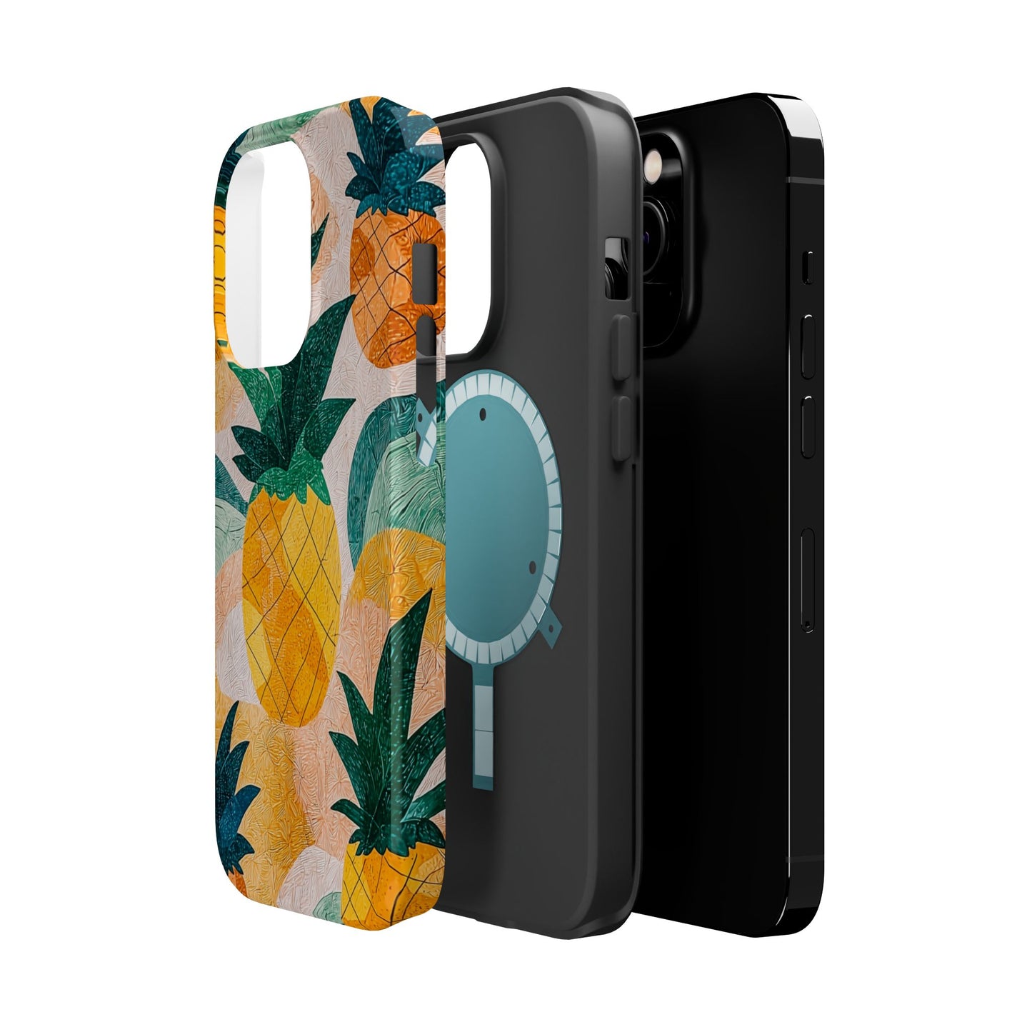 Tropical Pineapple MagSafe iPhone Case – Vibrant Fruit Design, Tough Dual-Layer Protection