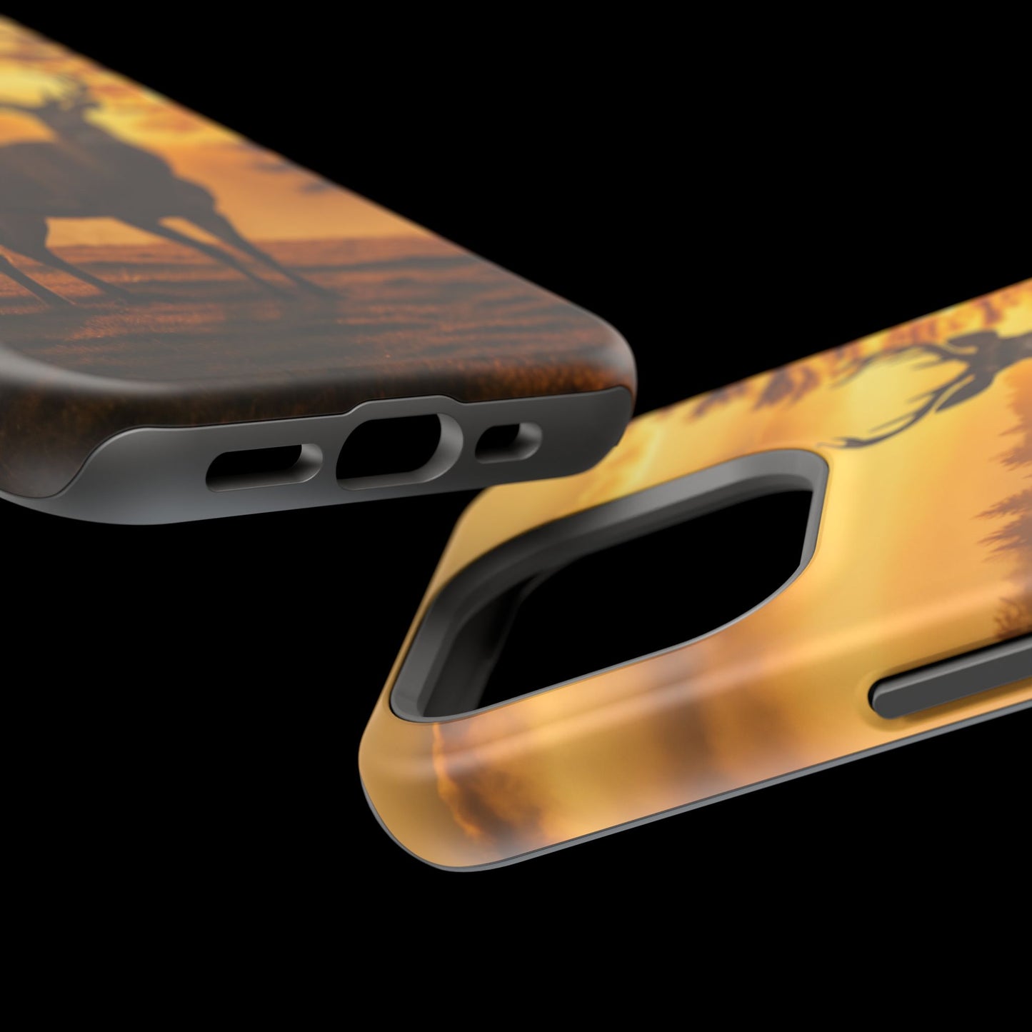 Sunset Majesty: Regal Stag – MagSafe iPhone Case