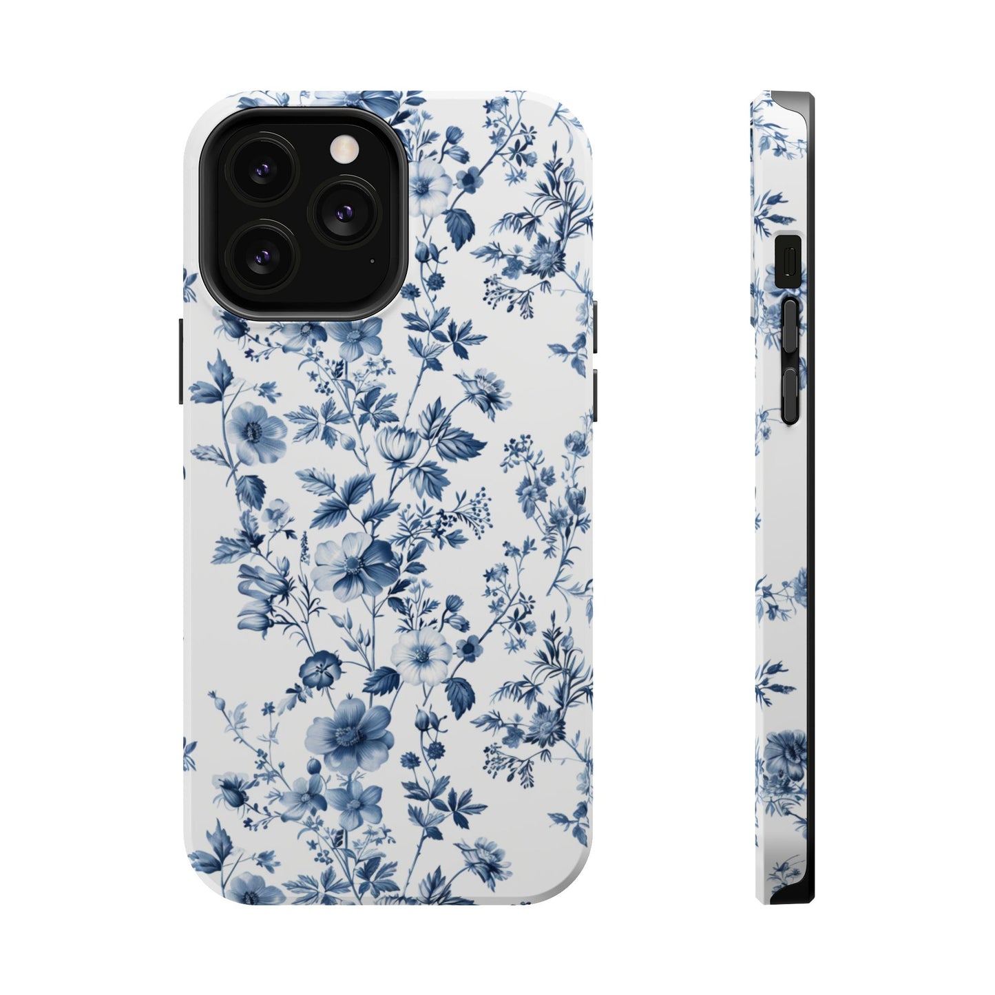 Enchanted Garden Blue Toile iPhone Case