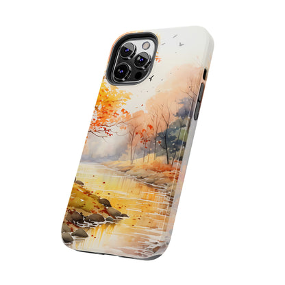 Autumn River Serenity – iPhone Case