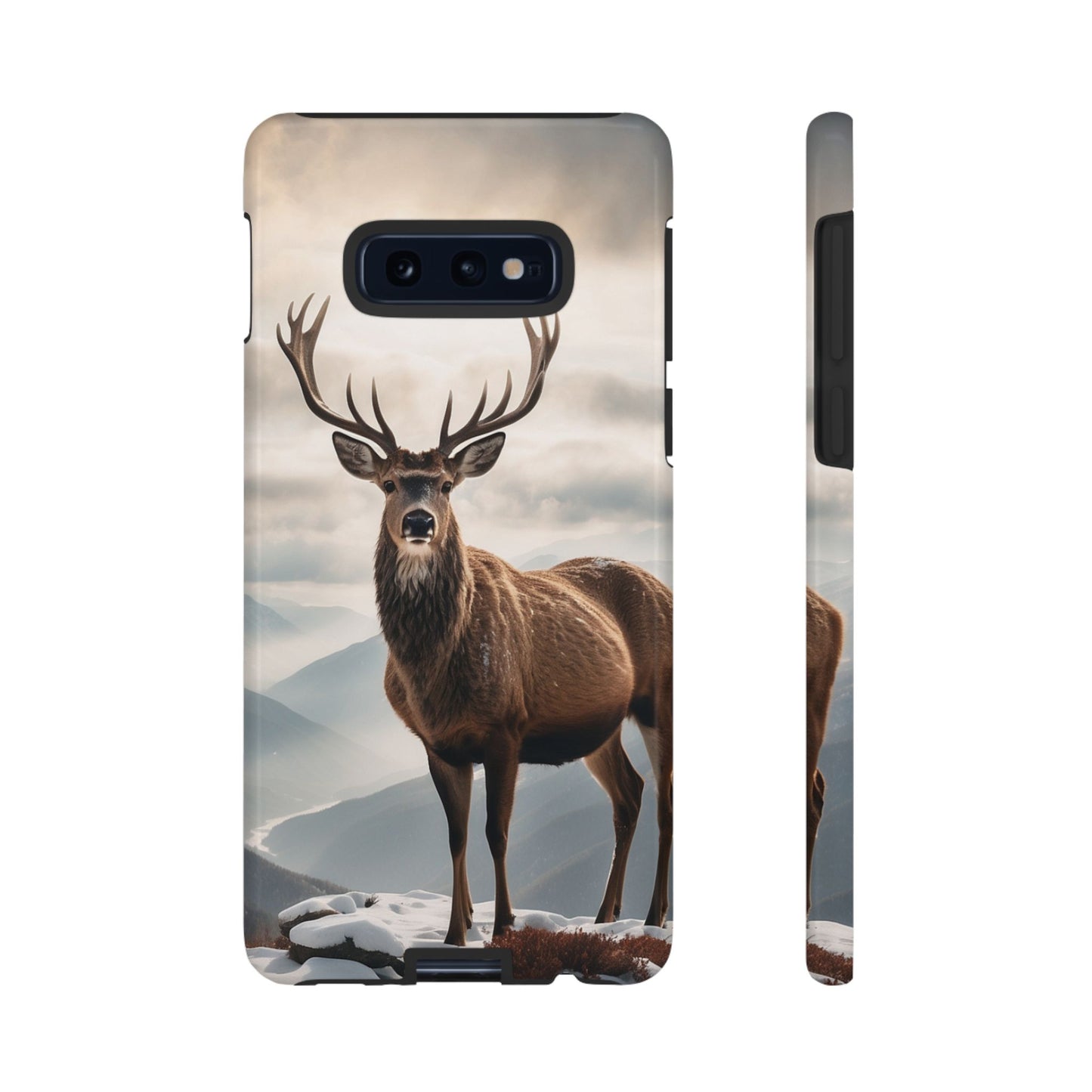 Alpine Majesty: Stag in Snow – Samsung Galaxy Case