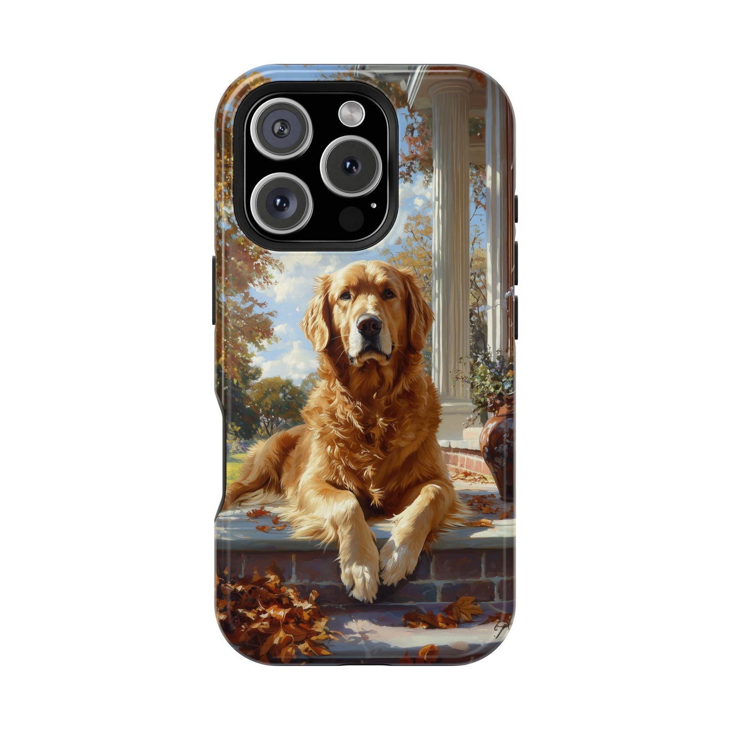 Golden Retriever Autumn Serenity - MagSafe iPhone Series Case