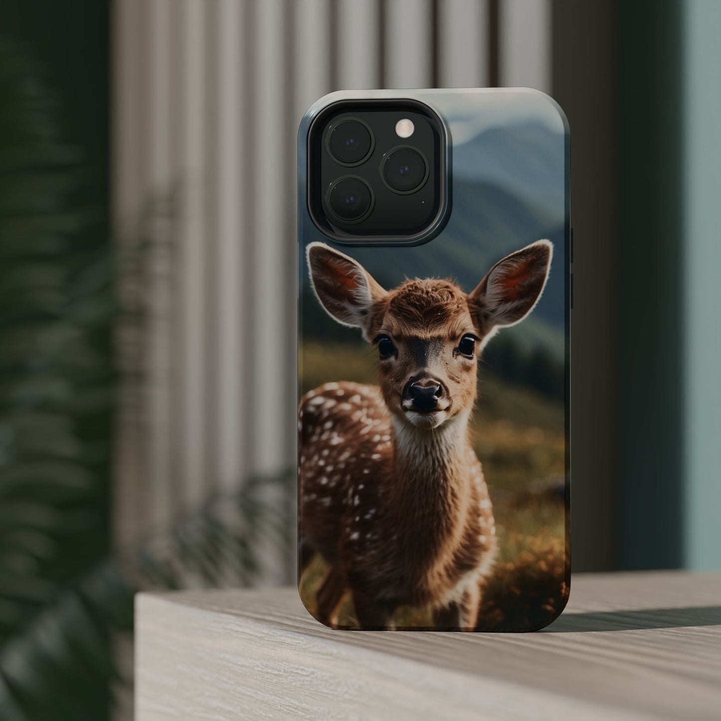 Gentle Fawn in Mountain Meadows MagSafe iPhone Case