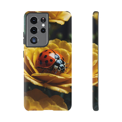 Samsung Galaxy Case: Ladybug on Yellow Petals