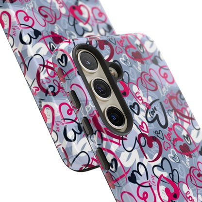 Graffiti Love Hearts Samsung Galaxy Case