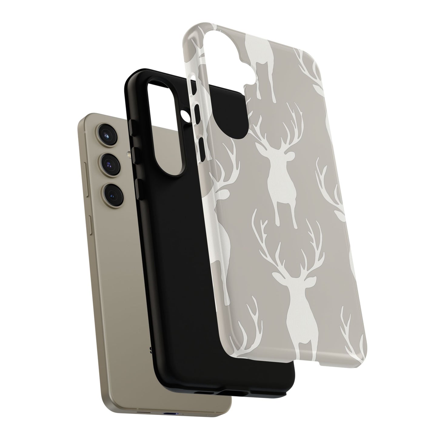 Minimalist Deer Silhouette Pattern – Samsung Galaxy Series Case