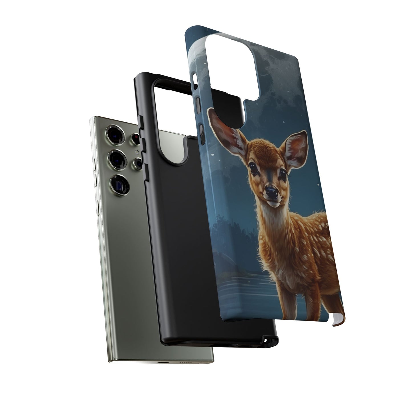 Samsung Galaxy Case – Enchanted Fawn Under the Moonlit Sky