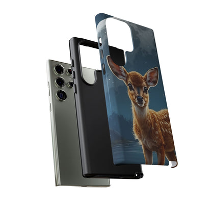 Samsung Galaxy Case – Enchanted Fawn Under the Moonlit Sky