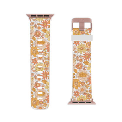  Vintage Floral Bloom Apple Watch Band