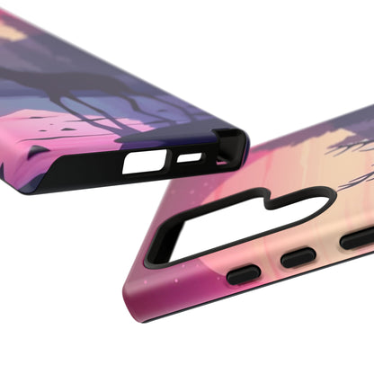 Twilight Elegance: Stag Reflection – Samsung Galaxy Case