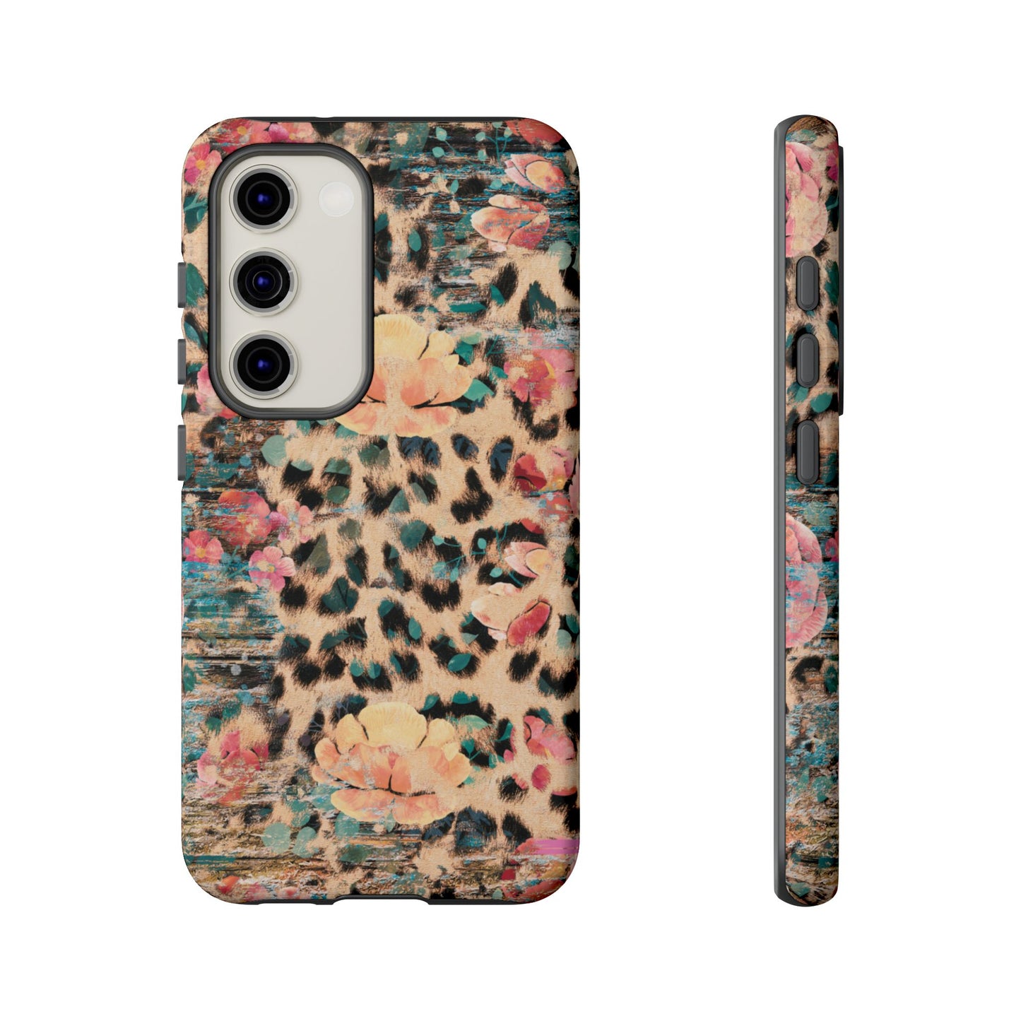 Rustic Floral Leopard - Samsung Galaxy Series Case