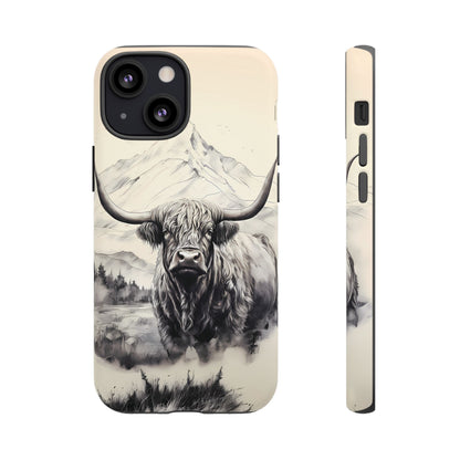 Highland Cow Western iPhone Case