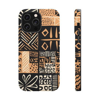 Tribal Geo-Pattern MagSafe Case – Bold Ethnic Design