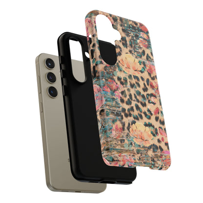 Rustic Floral Leopard - Samsung Galaxy Series Case