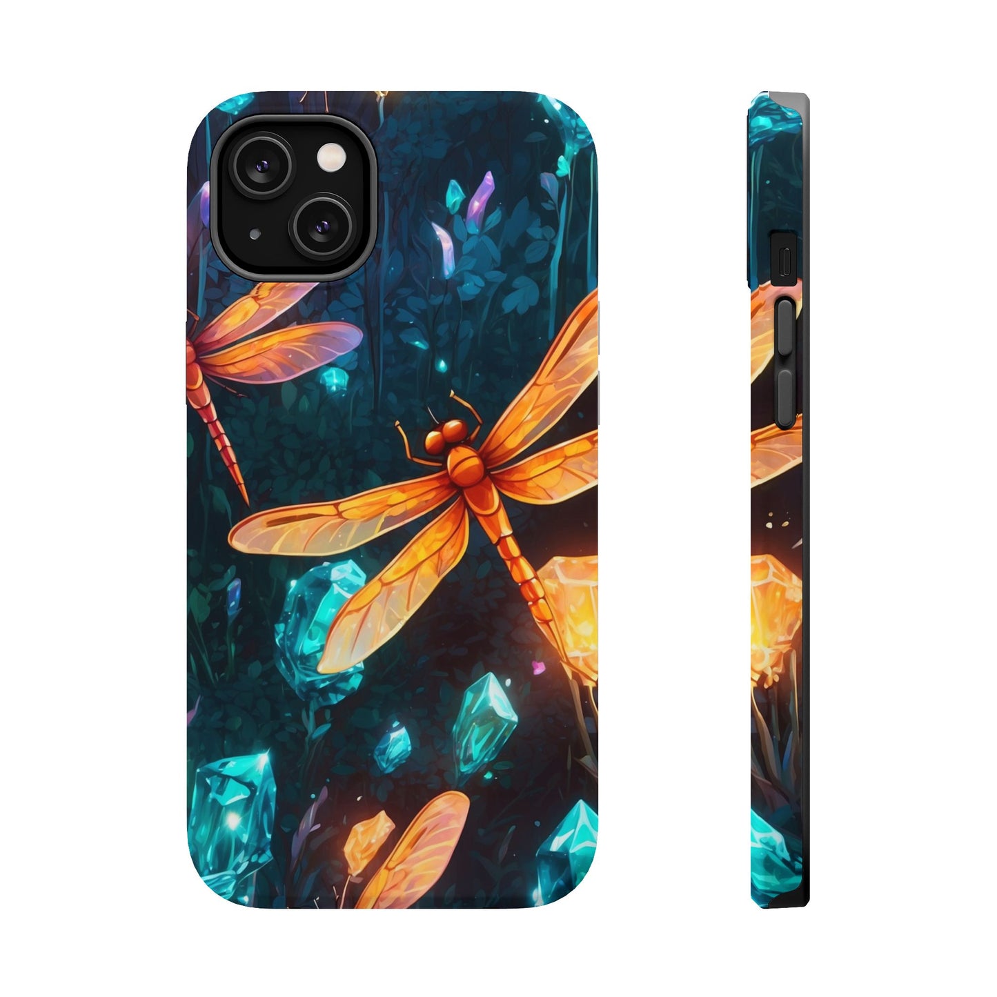 Mystical Dragonflies & Crystals – MagSafe iPhone Series Case