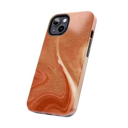 Earthy Terracotta Swirl MagSafe iPhone Case – Elegant Design with Magnetic Precision