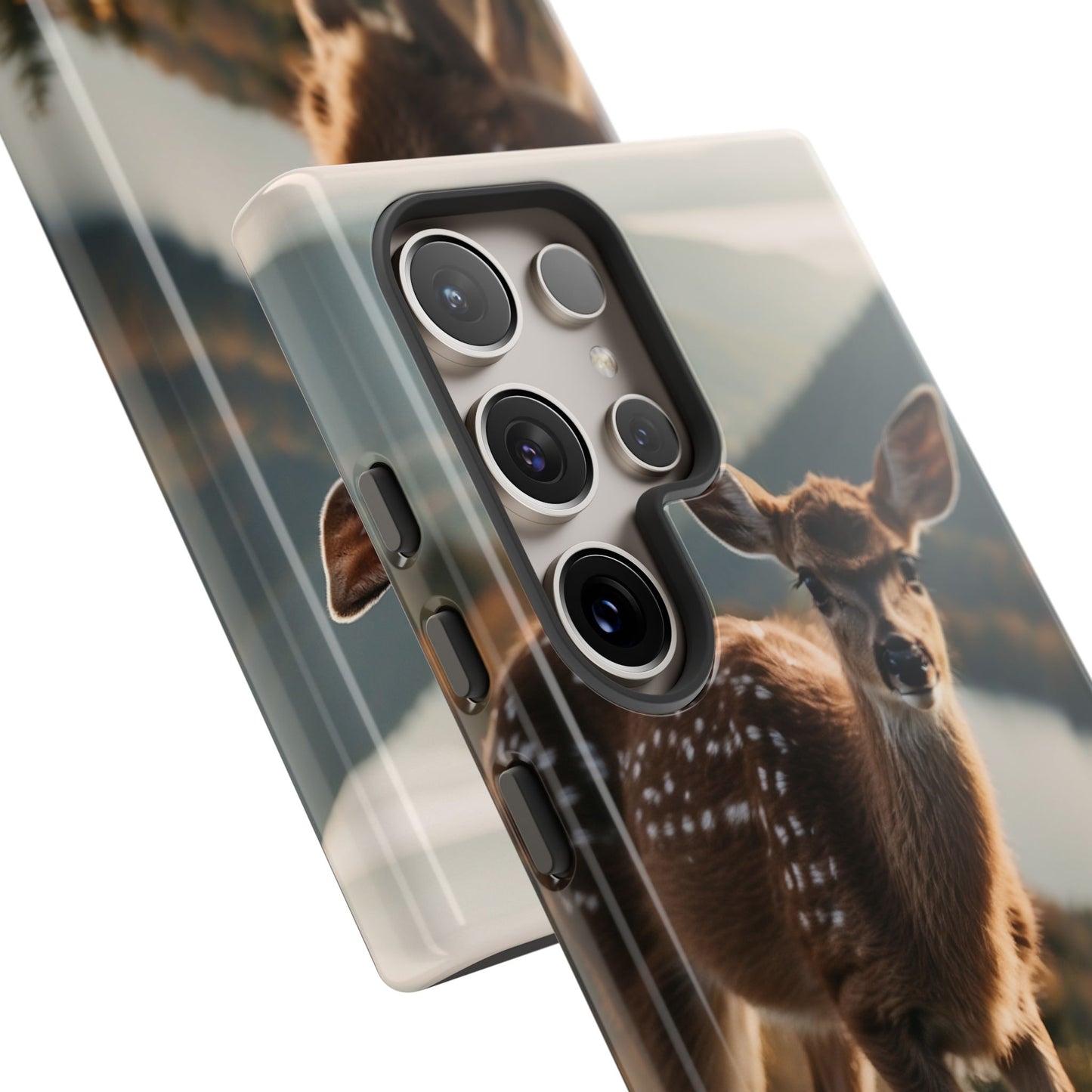 Whimsical Fawn in a Sunlit Forest iPhone Case