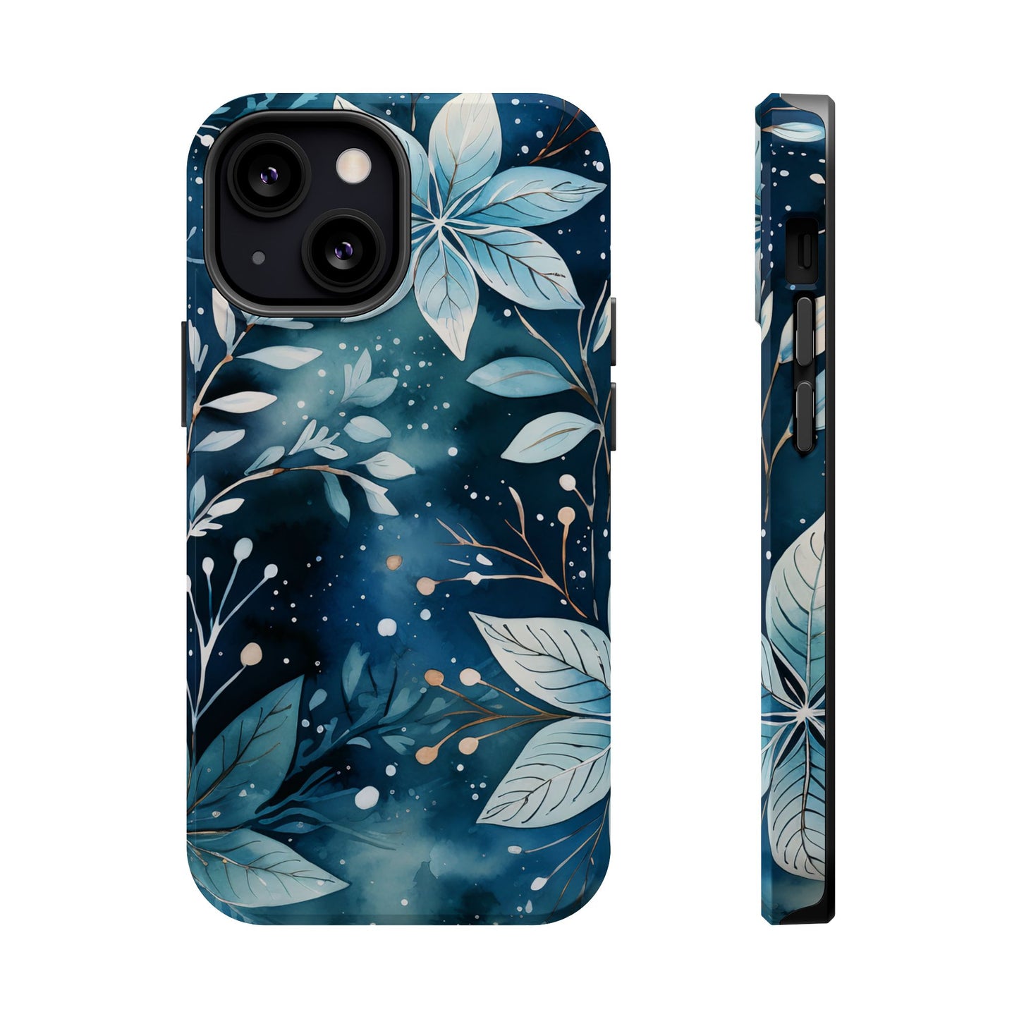 Midnight Frost Botanical – MagSafe iPhone Case