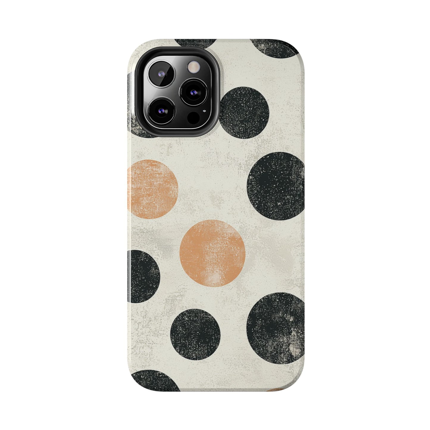 Vintage Polka Dot iPhone Case - Retro Abstract Protective Cover