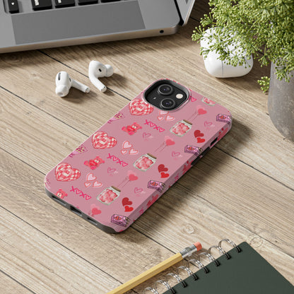 Pink Valentine Love Collage – iPhone Case