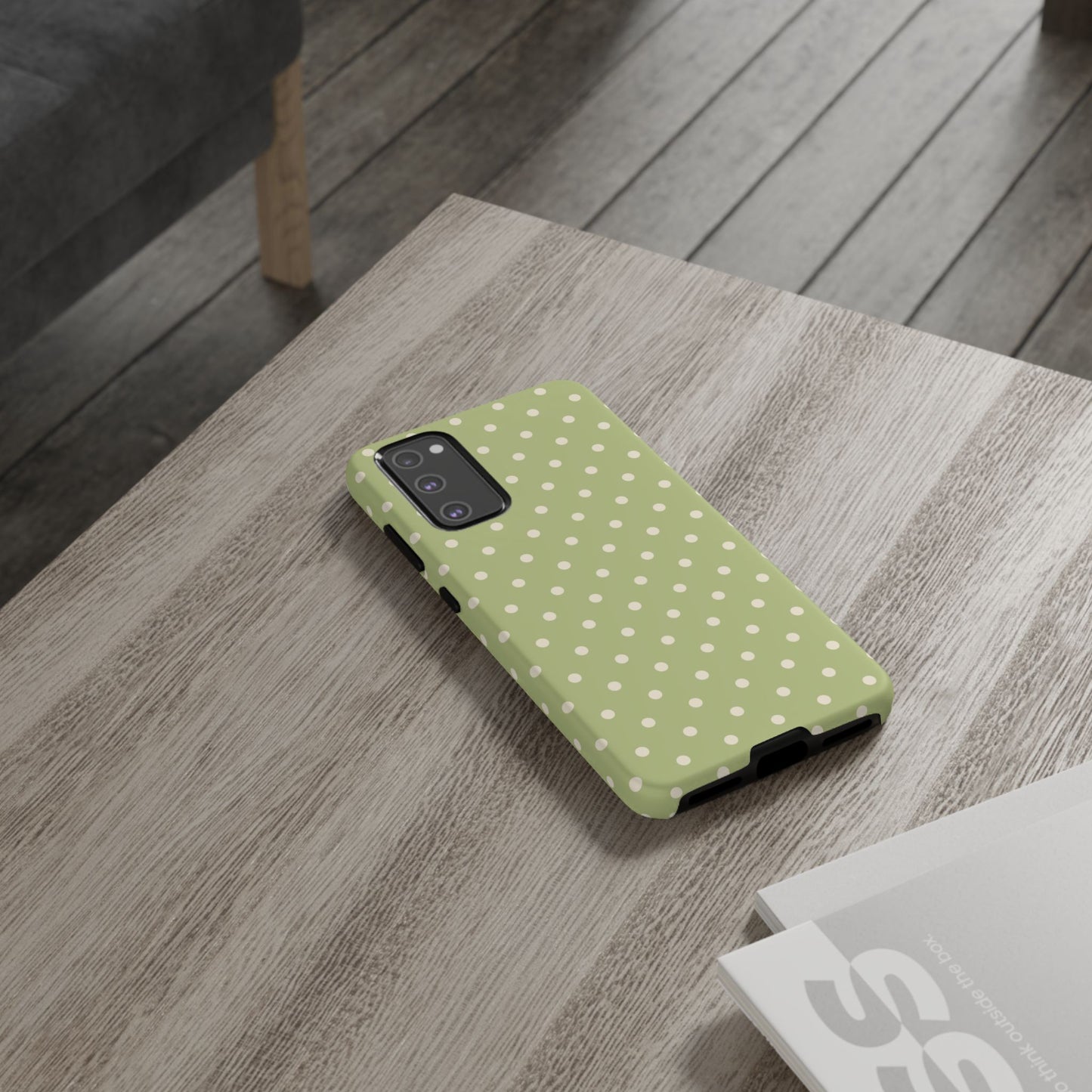 Sage Green Polka Dots – Samsung Galaxy Case