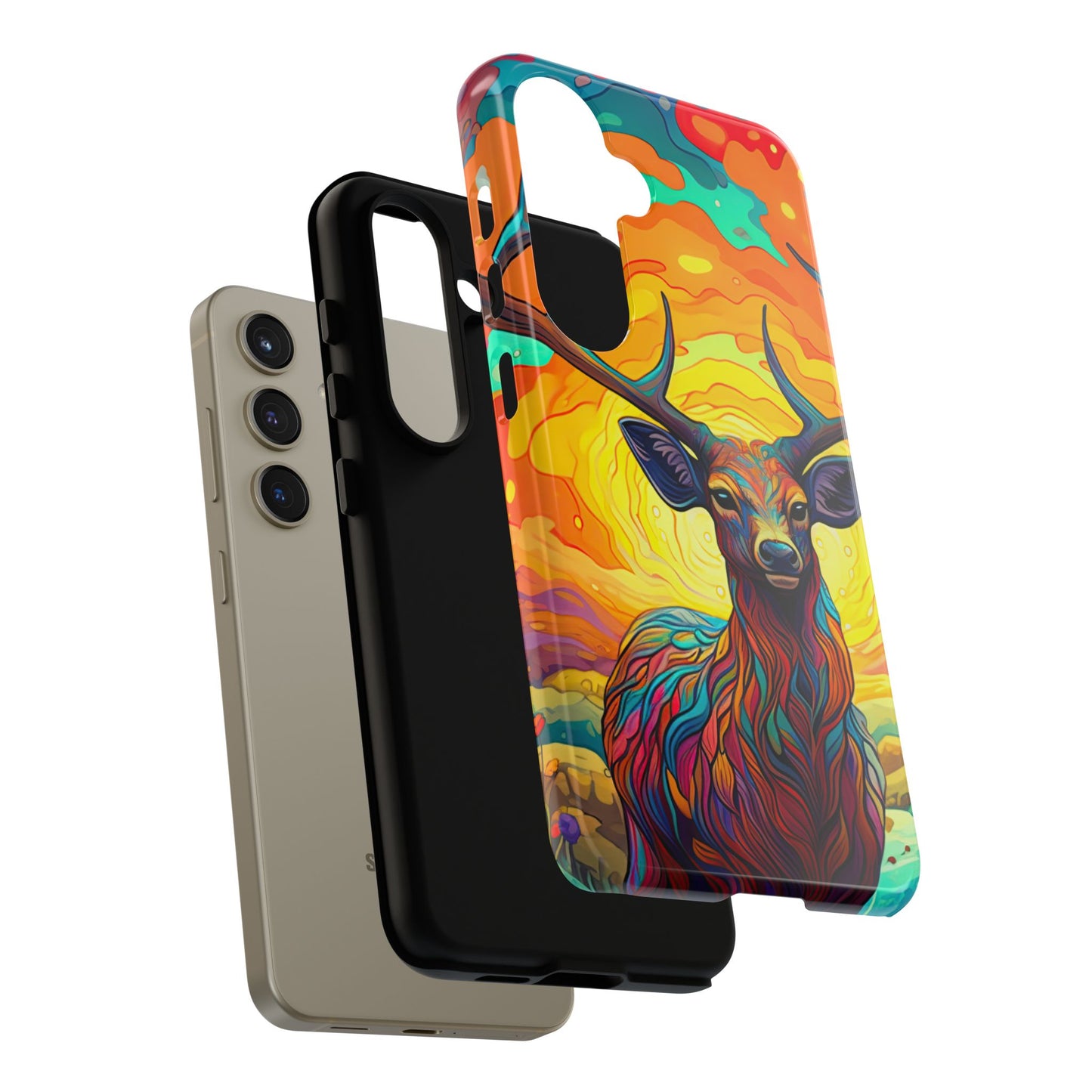 Vibrant Stag in Bloom – Samsung Galaxy Case