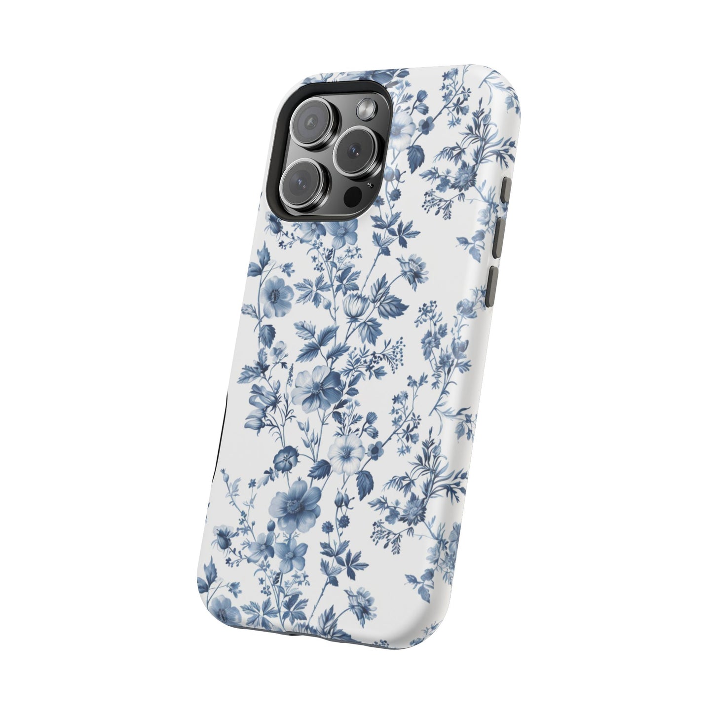 Enchanted Garden Blue Toile iPhone Case