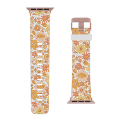  Vintage Floral Bloom Apple Watch Band