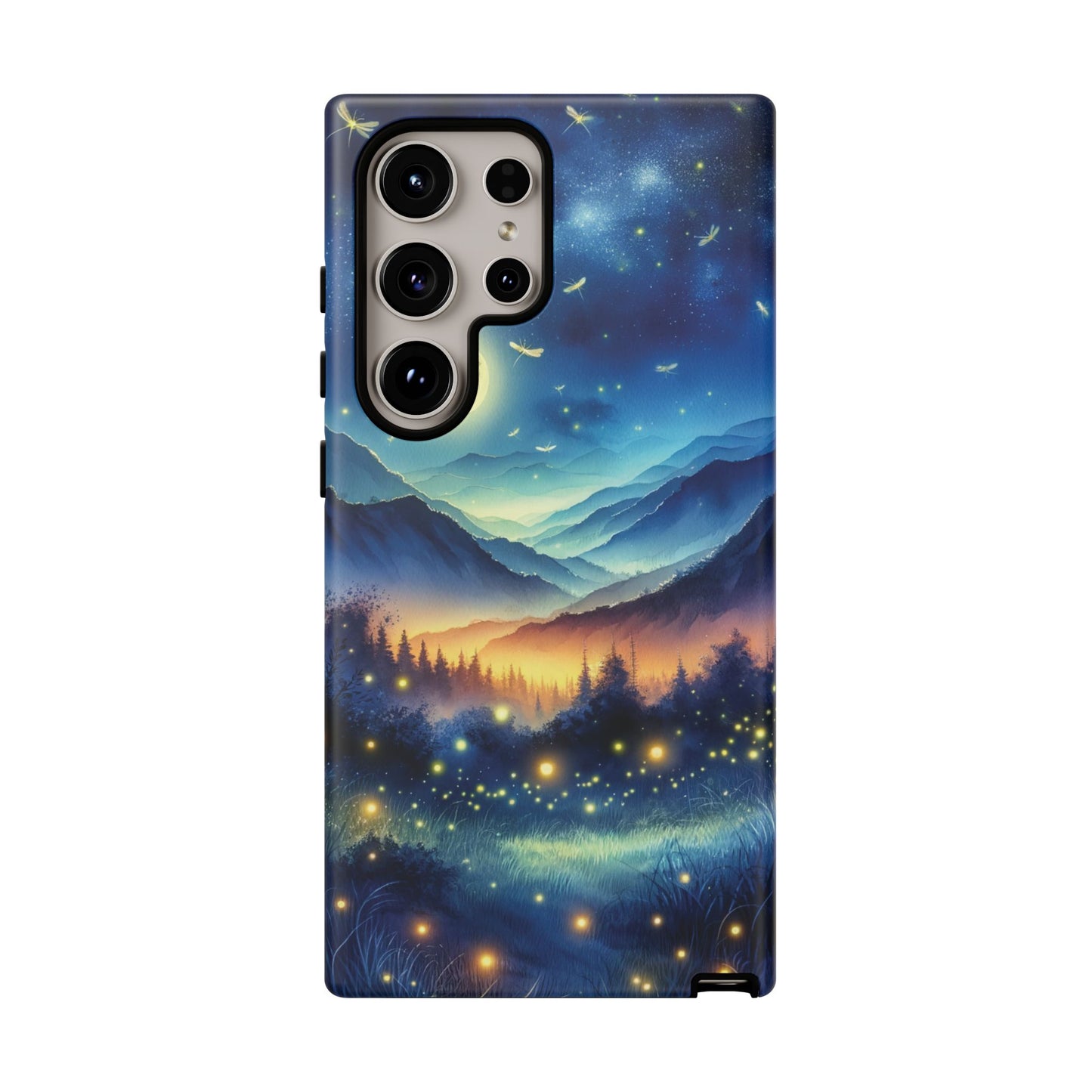 Cute Fireflies Phone Case - Lightning Bugs - Firefly Dancing In The Trees Phone Cover For iPhones 15, 14, 13, 12, 11, Samsung Galaxy Series! - BOGO Cases