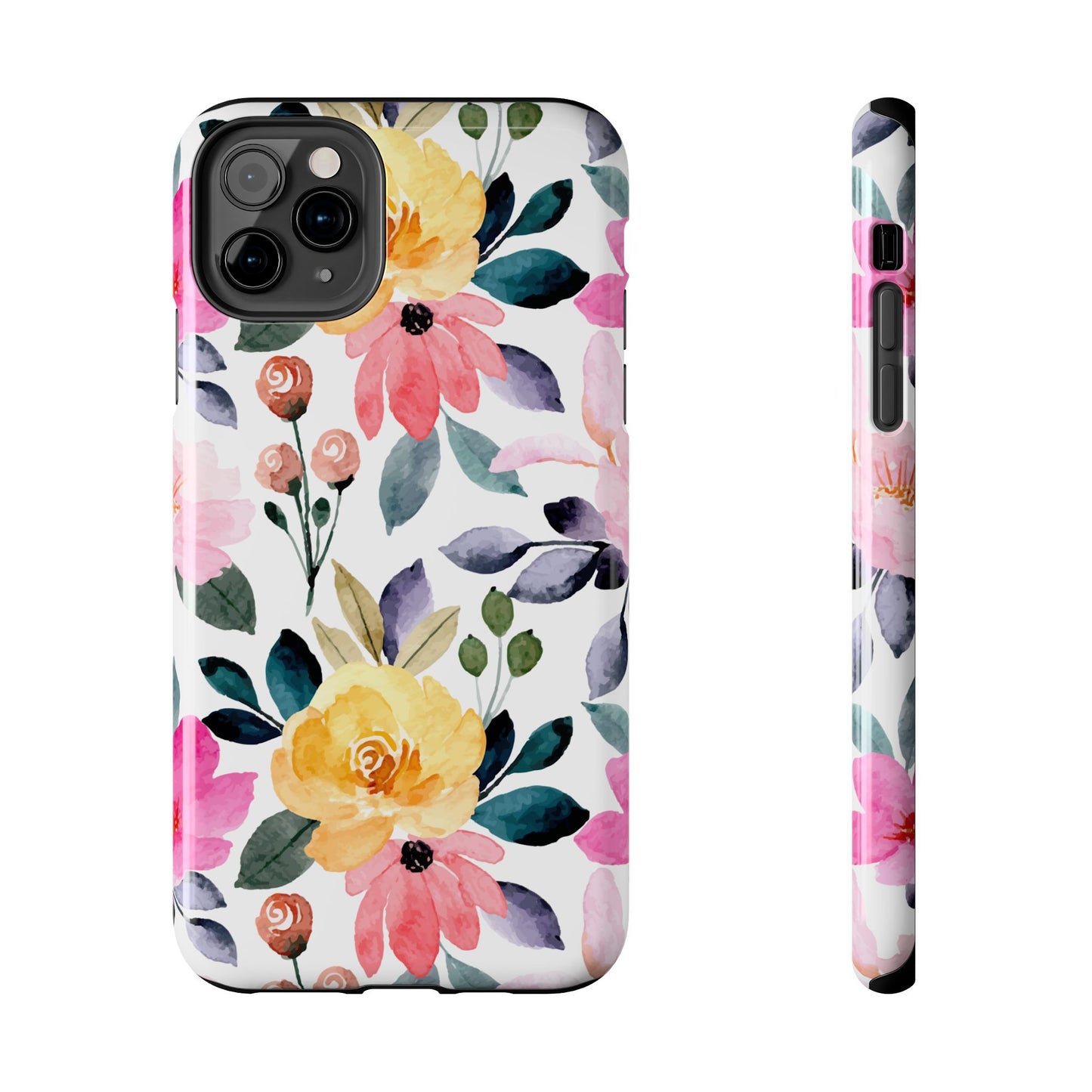 Blossoming Beauty – iPhone Series Case with Vibrant Watercolor Flowers