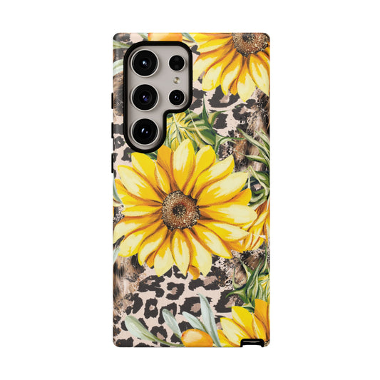 Leopard Sunflower Chic - Samsung Galaxy Series Case