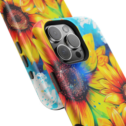 Vibrant Sunflower Splash - MagSafe iPhone Series Case