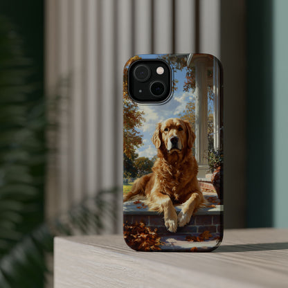 Golden Retriever Autumn Serenity - MagSafe iPhone Series Case