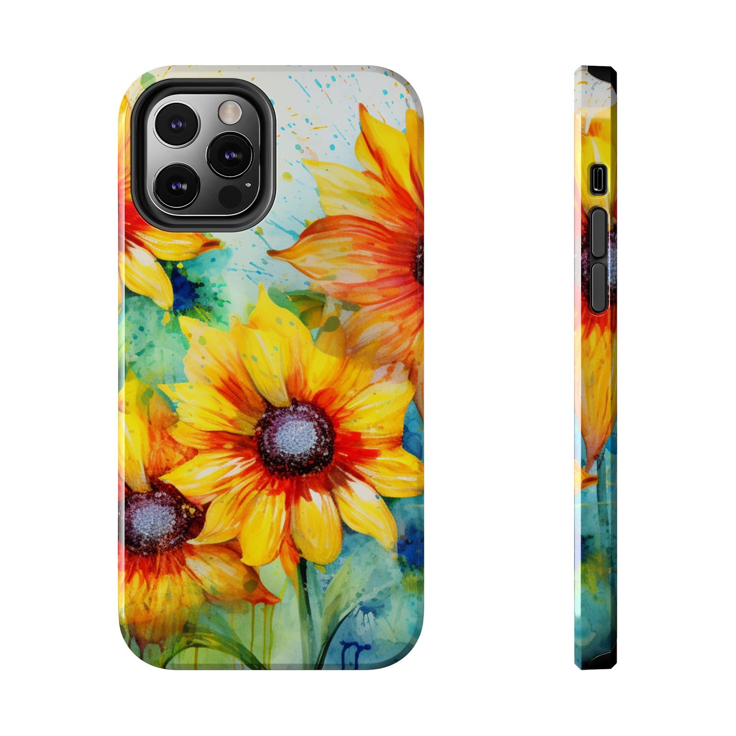 Watercolor Sunflower Splash - iPhone Series Case