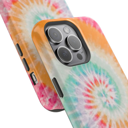 Pastel Tie-Dye MagSafe iPhone Case – Soft Colors & Magnetic Functionality