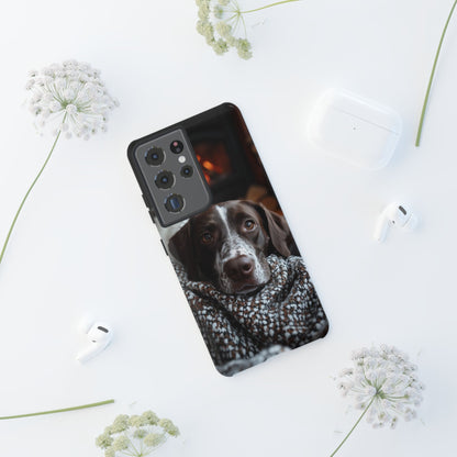 Relaxed German Shorthaired Pointer Samsung Galaxy Case – Rustic Charm Protective Cover